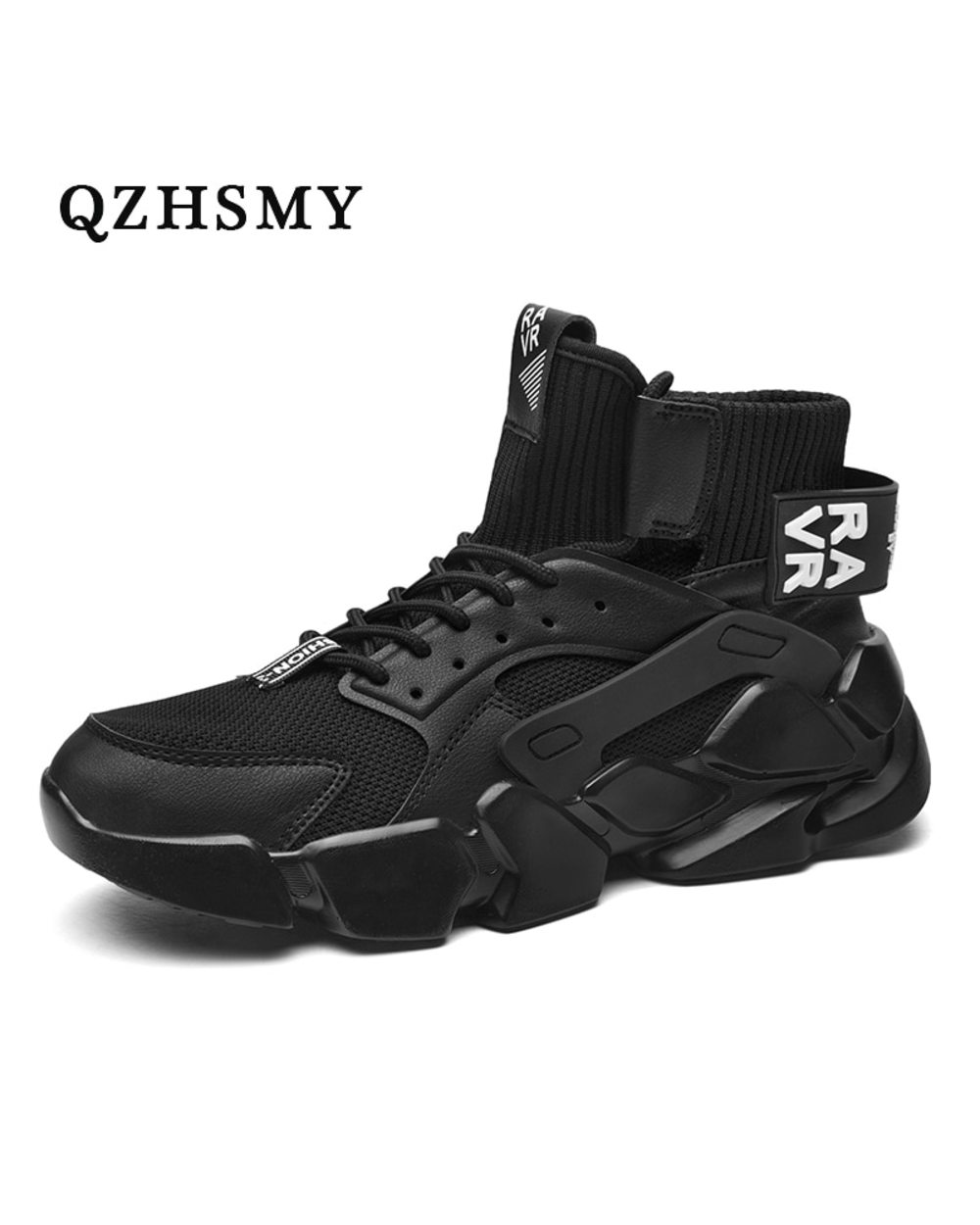 2022 Autumn New High-top Beige Men Sneakers Chunky Men Shoes Heighten Fashion front-5