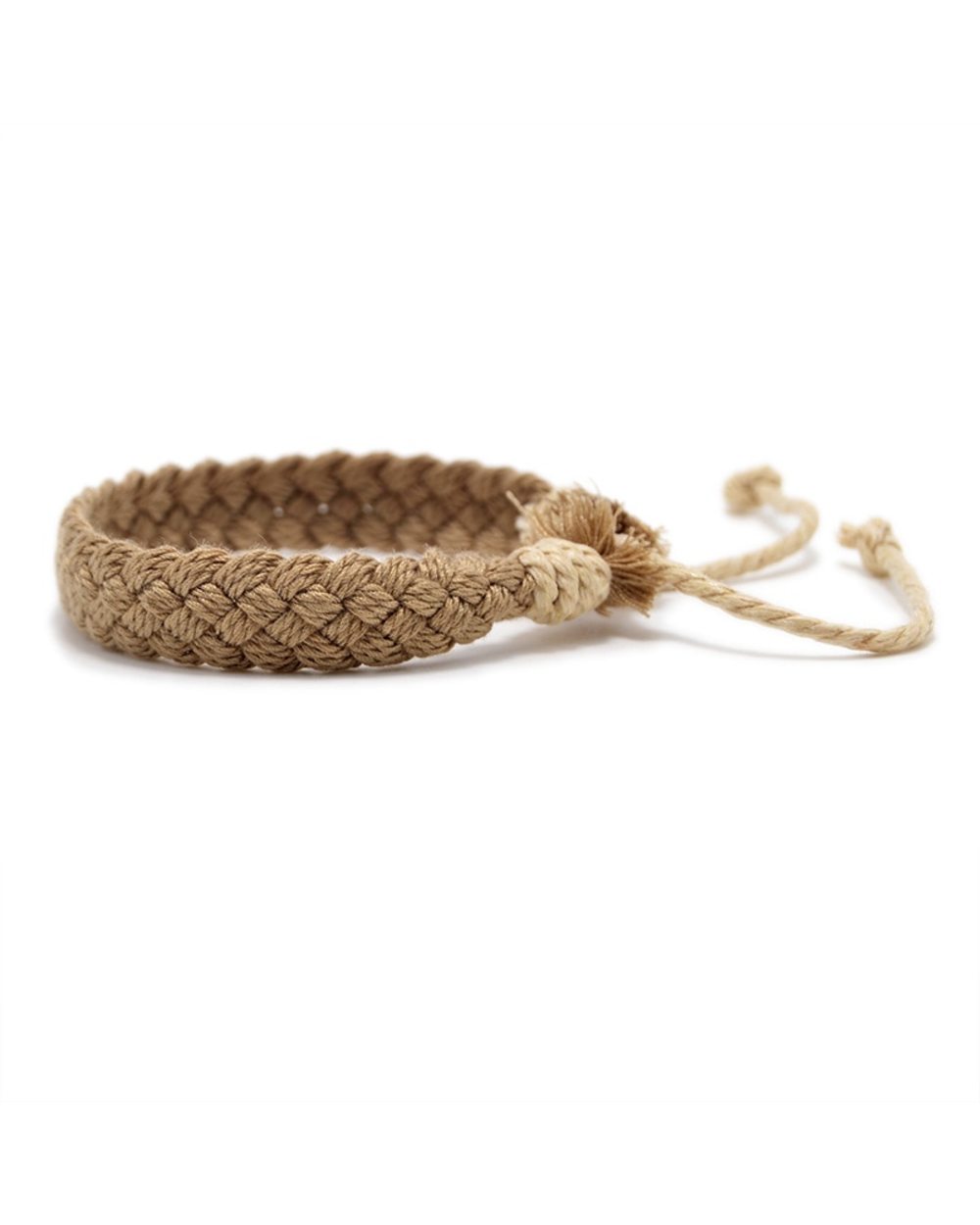 Handmade Vintage Cotton Rope Charm Bracelet for Women Men Brown Adjustable String Bracelet Jewelry front-3