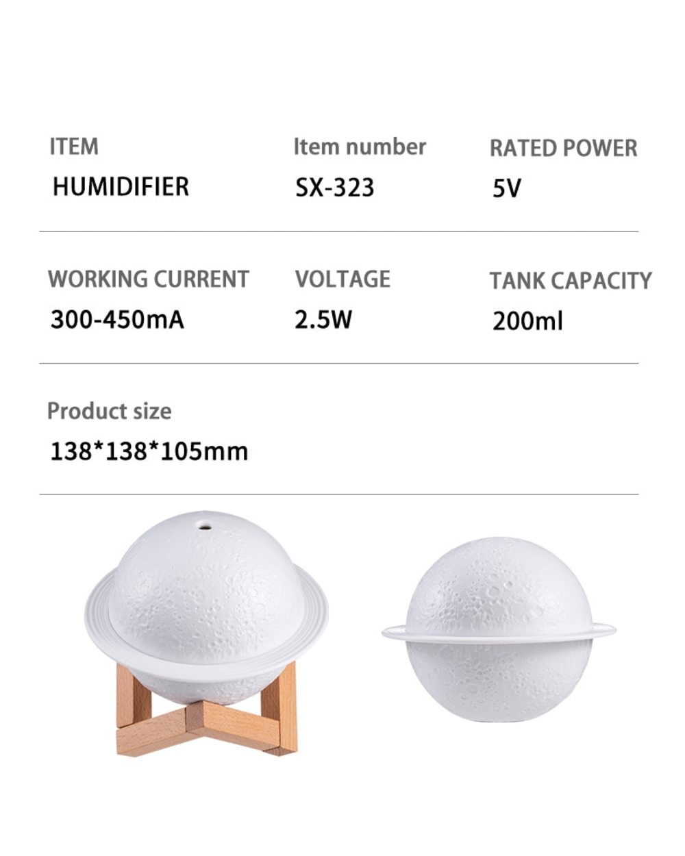 Ultrasonic Mini Air Humidifier front-5