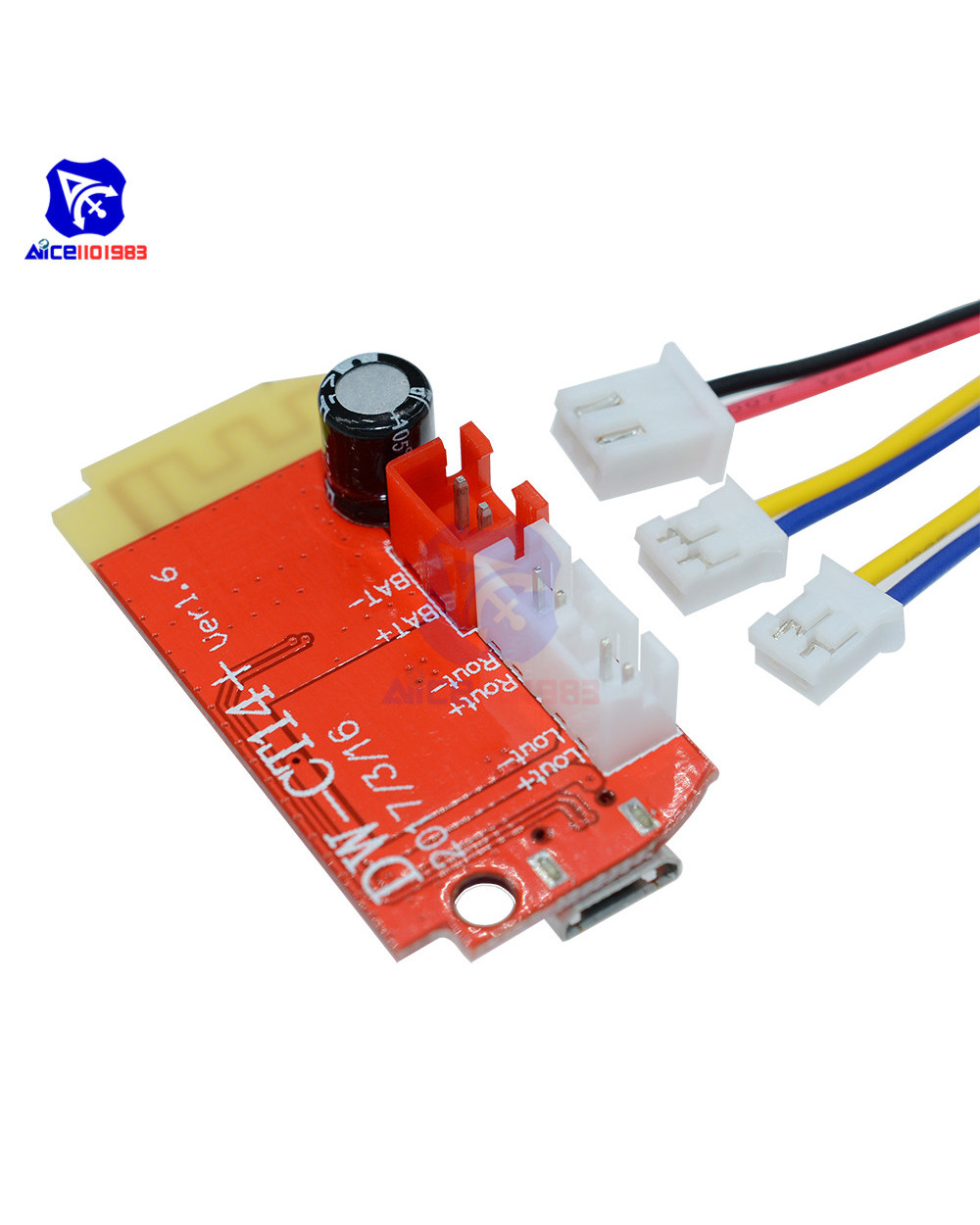 Diymore Dc 3.7V 5V 3W Digital Audio Amplifier Board Dual Plate Bluetooth Speaker Modification Sound Music Module Micro front-0