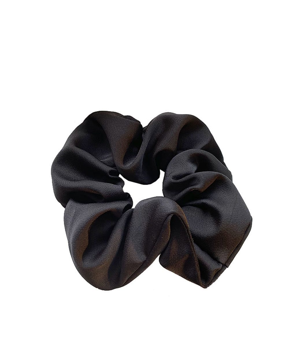 Temperament Black/New Sweet Flannel French Large Intestine Circle Ponytail Hair Circle Hair Out All-Match Female Catch front-4