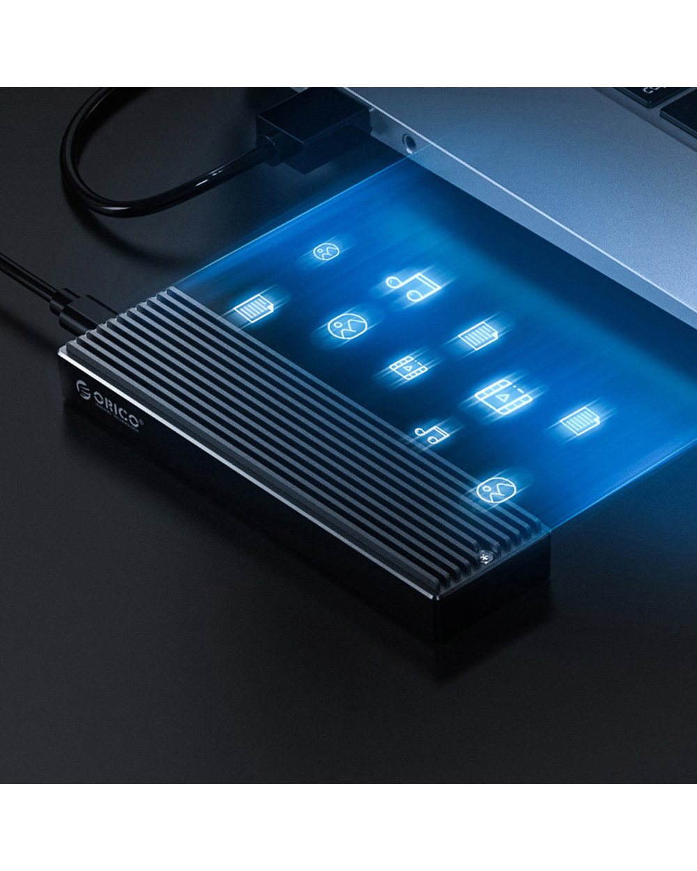 M.2 Nvme Enclosure Usb C Gen2 10Gbps Pcie Ssd Case M2 Sata Ngff Usb Case 10Gbps Ssd Box For 2230/2242/2260/2280 Ssd front-4