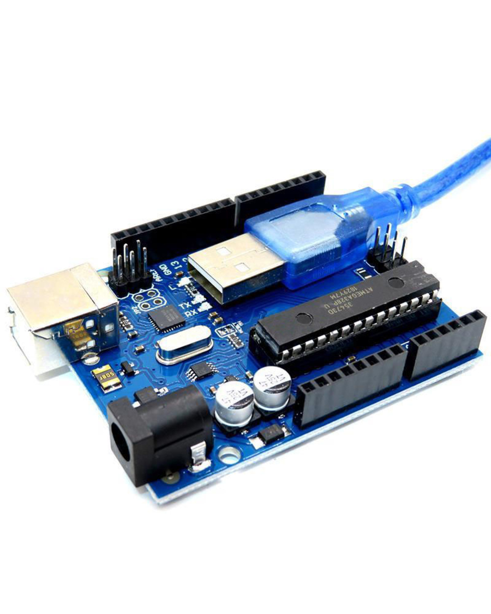 For Uno R3 Official Atmega16u2+Mega328p Chip For Arduino Uno R3 Development Board + Usb Cable front-0