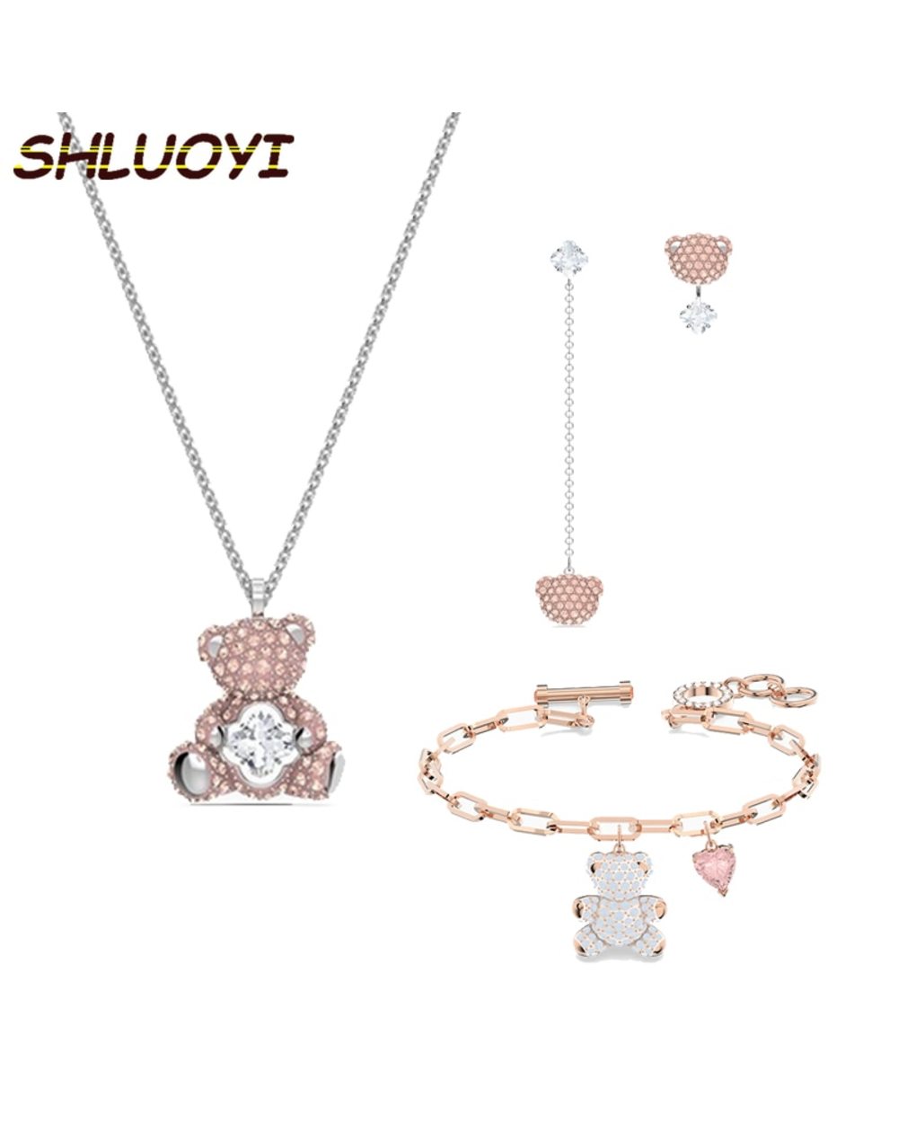 Fashion Jewelry Bear Pattern Female Luxury Gift For Women front-0
