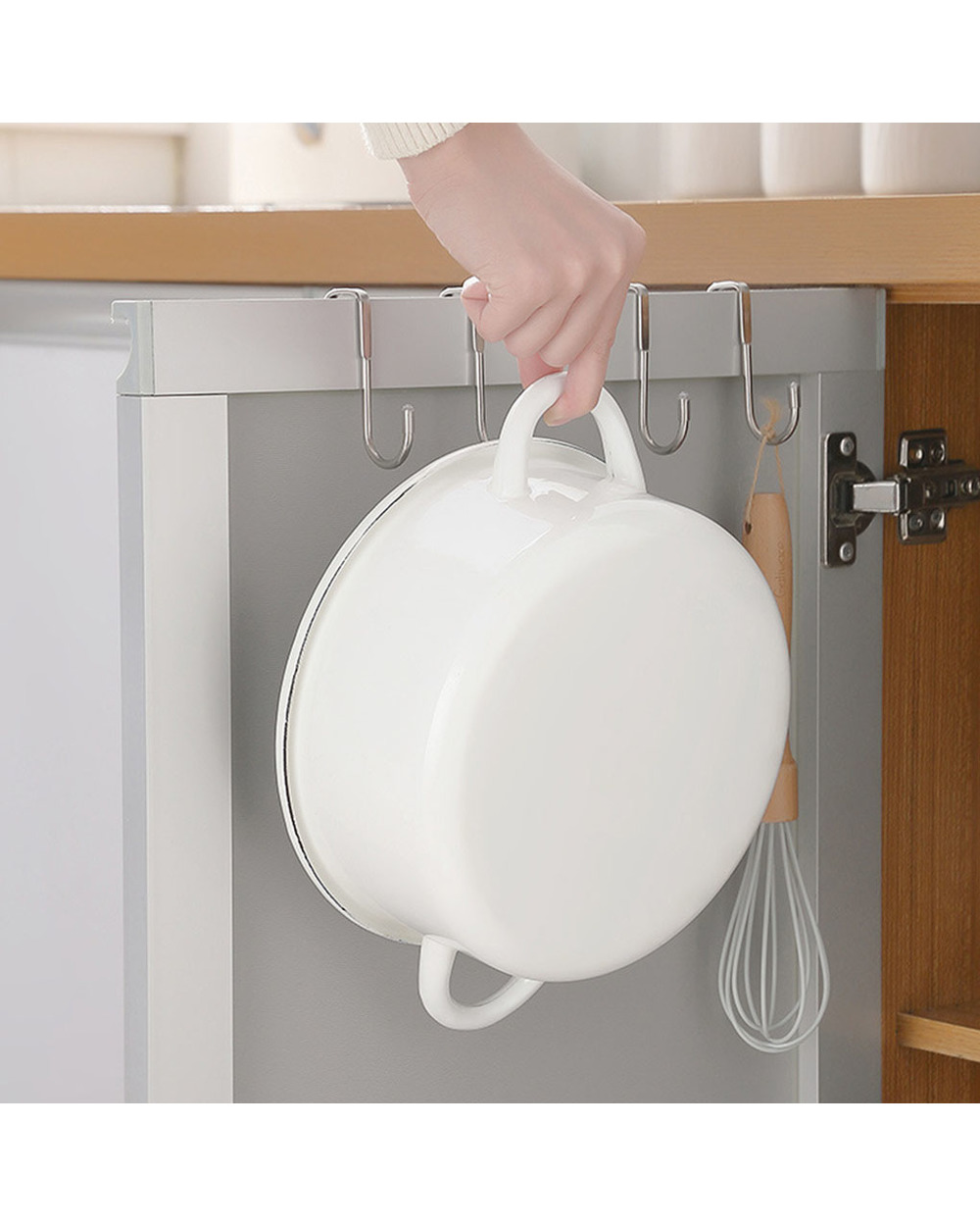 Door Hanger Hook Stainless Steel Wall Door Hook Rotated Kitchen Hooks Bag Home Hanging Rack Clothes Ties Storage Hooks front-4
