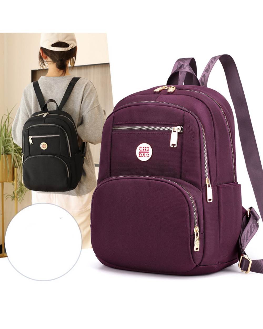 Vento Marea Travel Women Backpack Casual Waterproof Youth Lady Bag Female Large Capacity Shoulder Bag 2020 New A4 Paper front-0