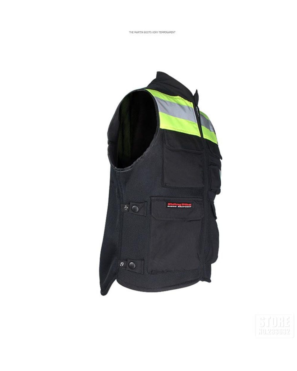 Riding Tribe Reflective Desgin Waistcoat Clothing Off-Road Racing Vest Motorcycle Touring Night Riding biker jacket front-2