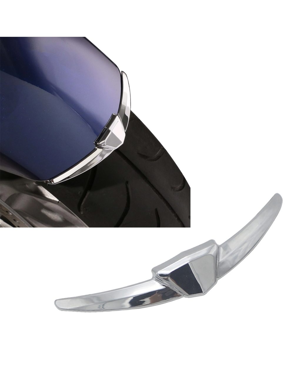 Goldwing Gold wing 1800 Tour F6B GL1800 lights Cover Accessory Windshield Front Rear Chrome Trim 2018 2019 2020 front-2