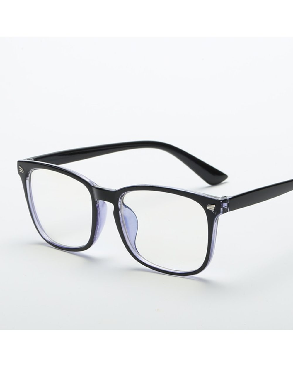 2020 Fashion Unisex Square Glasses Plain Glasses Full Frame Glasses For Men And Women Radiation Protection Optical Glas front-4