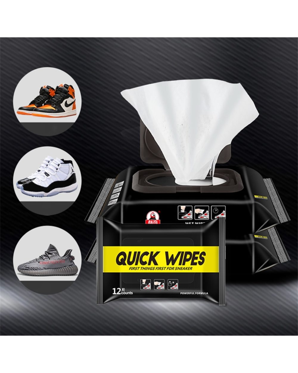 Disposable Shoe Wipes Small White Shoe Artifact Cleaning Tools Care Shoes Useful Fast Scrubbing Quick Clean Wipes front-1