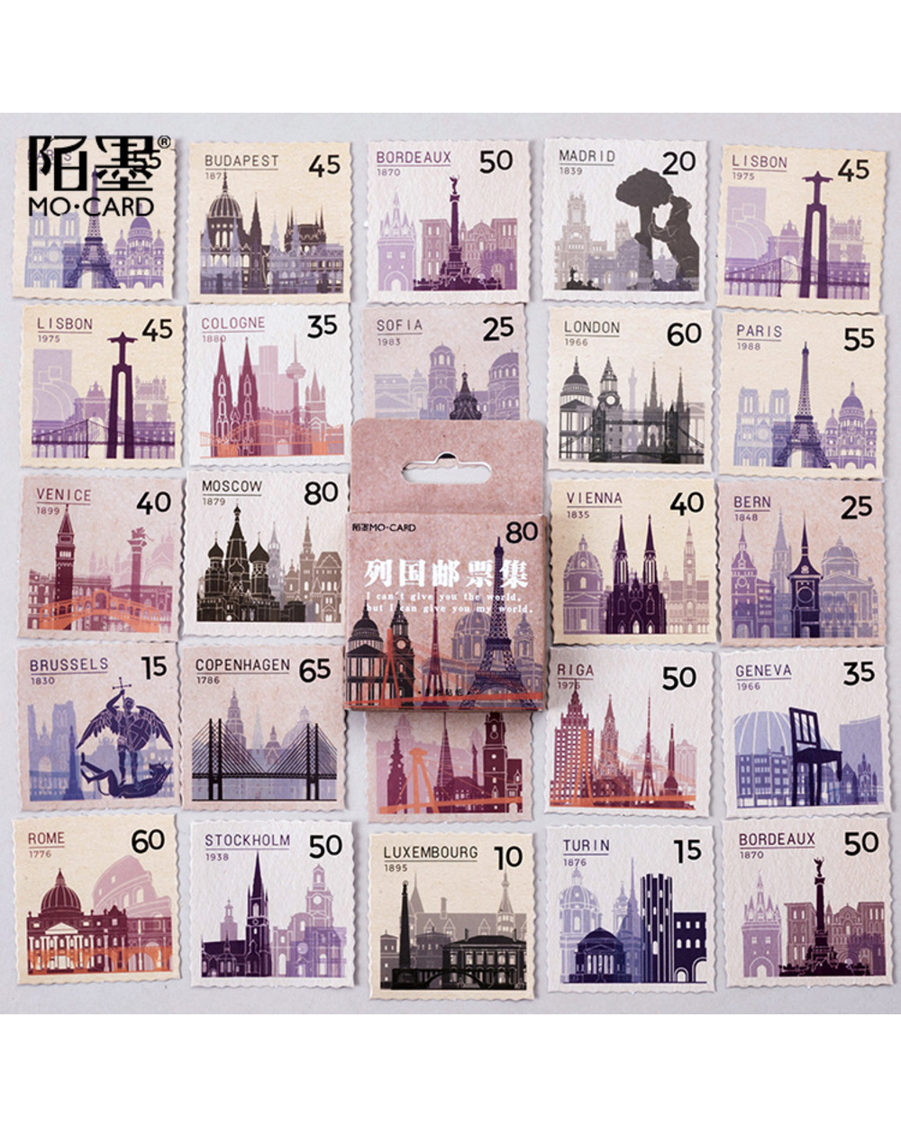 45 Pcs/Lot Vintage Stamp Decorative Sticker For Diary Scrapbook Album Diy Stickers Decoration Craft front-0