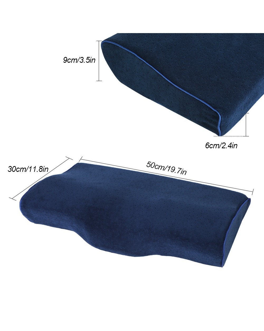 Memory Foam Pillow Bedding Orthopedic Pillow Shaped Neck Protection Slow Rebound Cervical For Neck Pain Relax Sleep Hom front-1