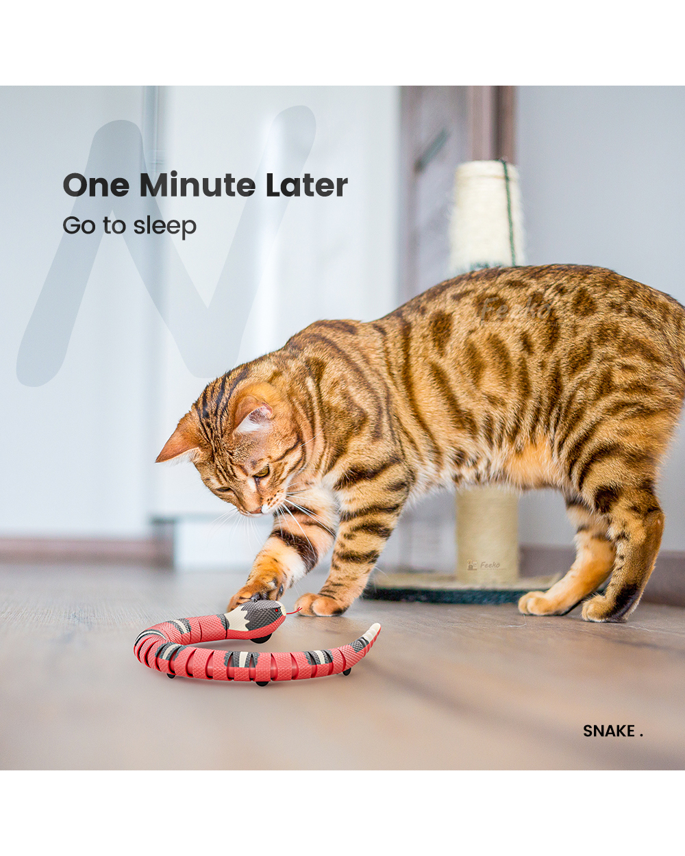Smart Sensing Snake Cat Toys front-4
