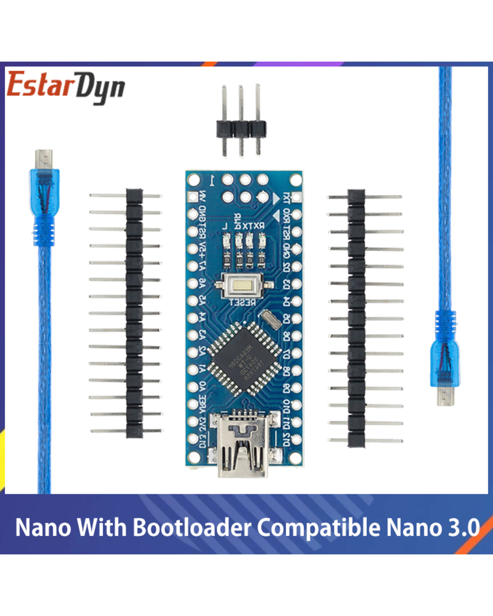 Nano With The Bootloader Compatible Nano 3.0 Controller For Arduino Ch340 Usb Driver 16Mhz Nano V3.0 Atmega328p/168P front-0