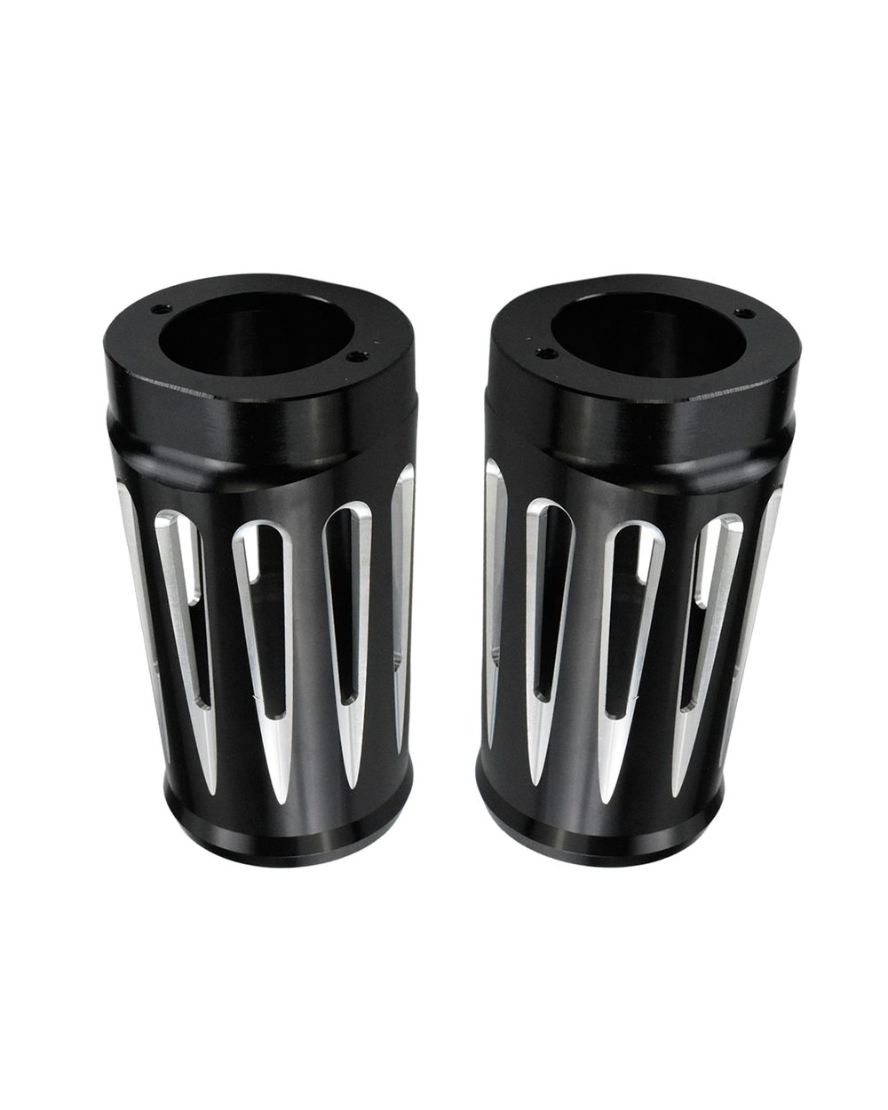 Motorcycle Front Fork Boot Slider Covers Black For Harley Touring Road King Electra Street Glide 1980-2012 2013 front-1