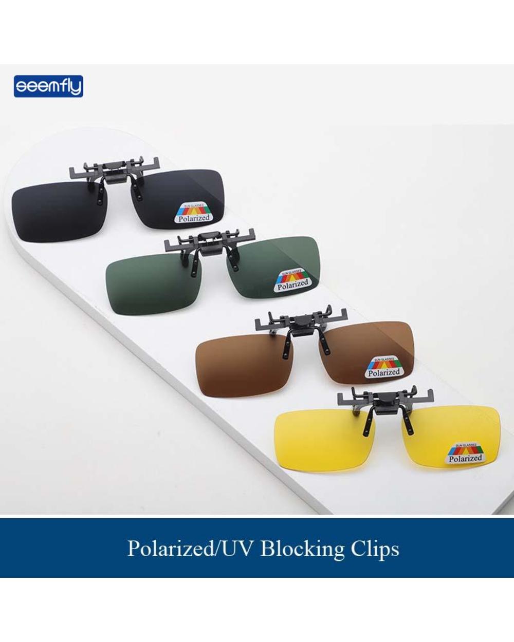 Seemfly Sunglasses Clip For Myopia Glasses Sunglasses Glasses Polarized Clip Driving Ultra-Light Fashion Different Sizes front-0