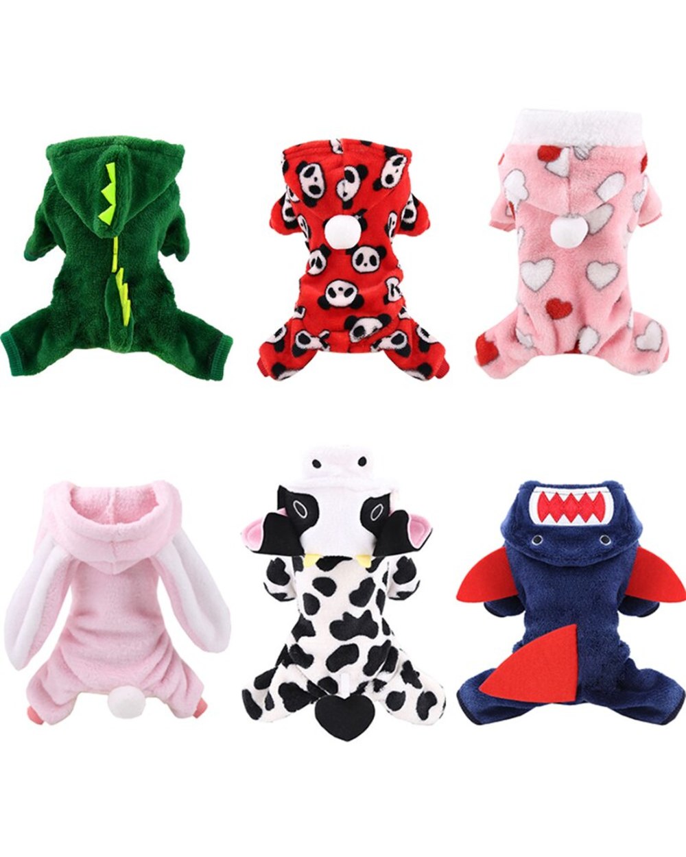 Soft Warm Pet Dog Jumpsuits Clothing for Dogs Pajamas Fleece Pet Dog Clothes for Dogs Coat Jacket Chihuahua Yorkshire front-1