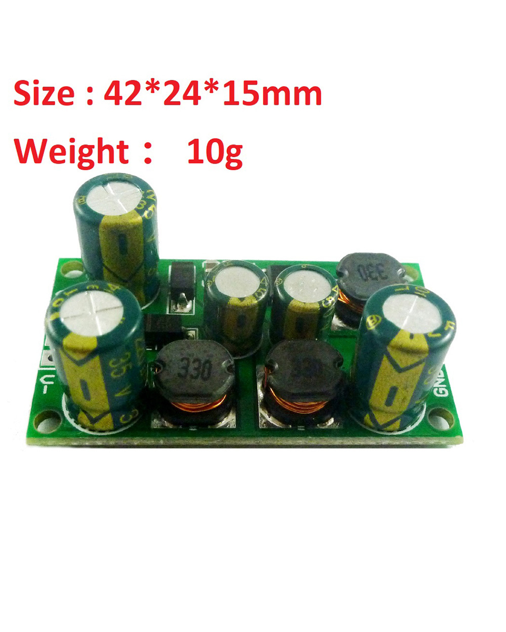 2 In 1 8W Boost-Buck Dual +- Voltage Board 3-24V To 5V 6V 9V 10V 12V 15V 18V 24V For Adc Dac Lcd Op-Amp Speaker front-4