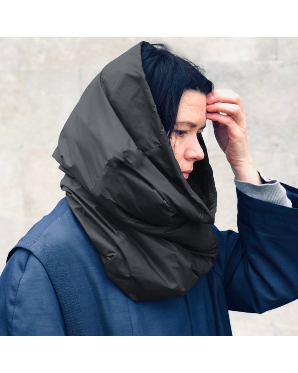 Fashion Design Thick Neck Warm Head Scarf Women Men Unisex Winter Infinity Circle Loop Scarves Waterproof Rain Snood front-0