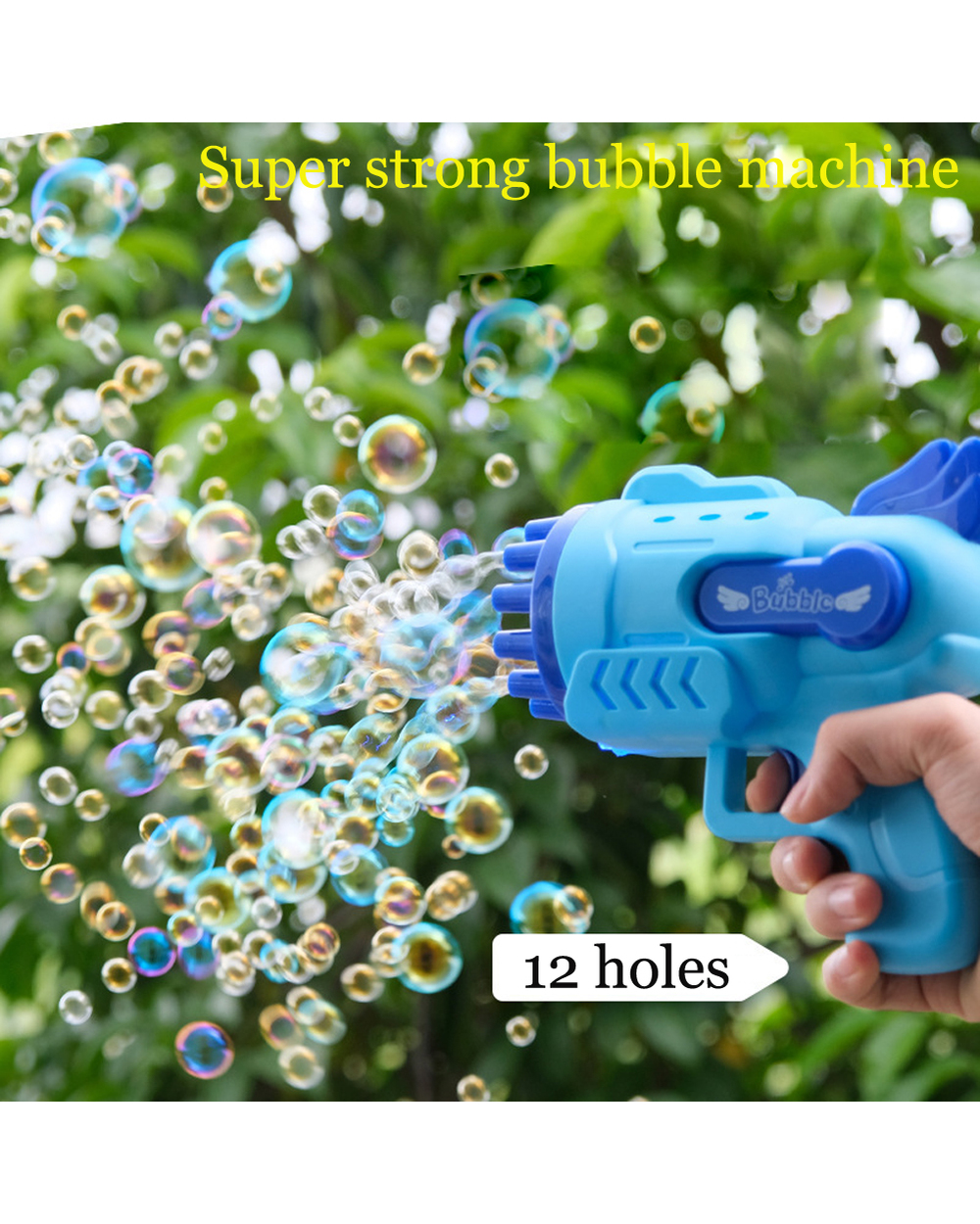 Kids Automatic Water Bubble Machine Gun Toys front-0