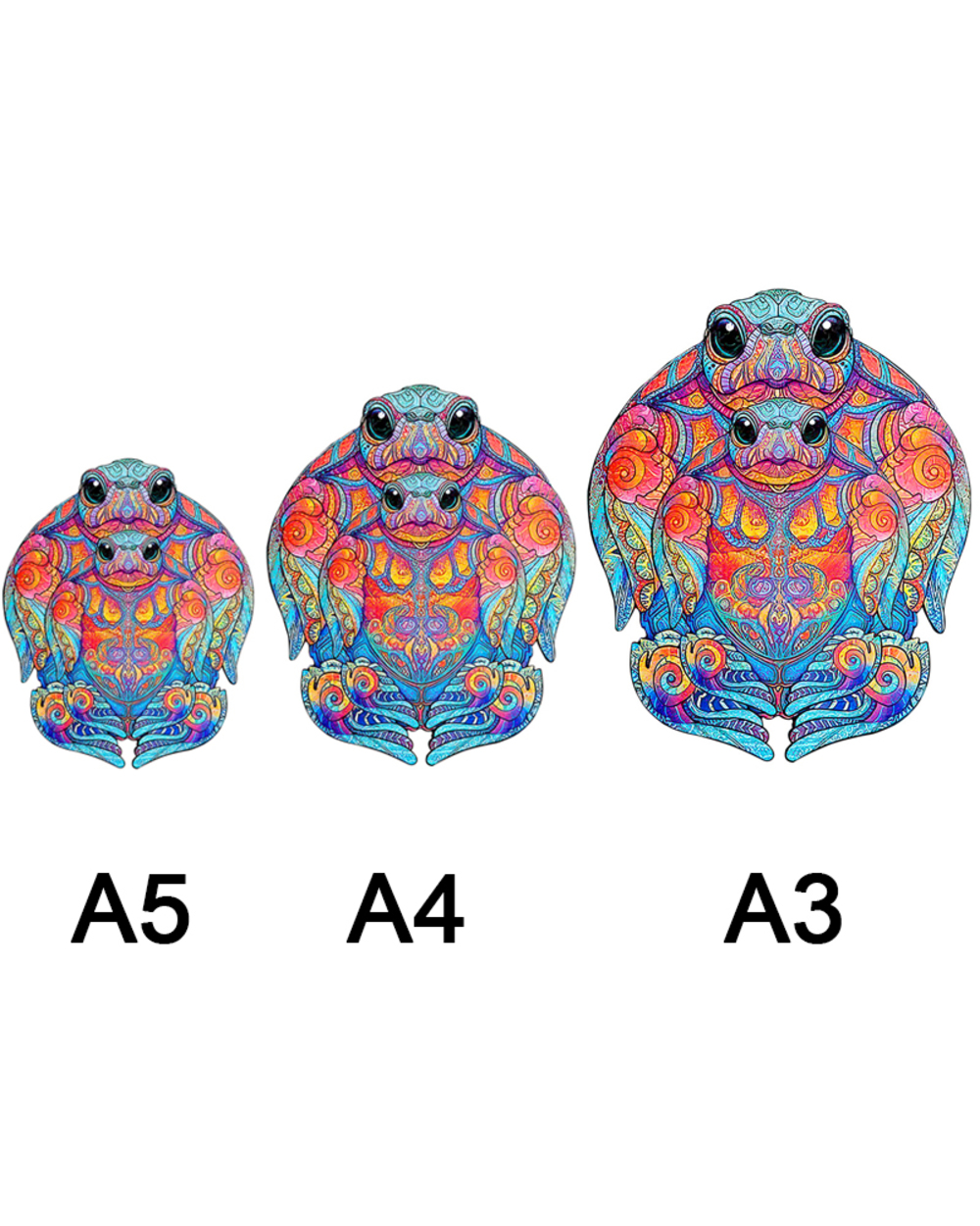 New 3D Whale Diy Puzzle Toy Each Piece Is Cartoon Animal Wooden Jigsaw Puzzle For Adults Kids Educational Birthday Toys front-1