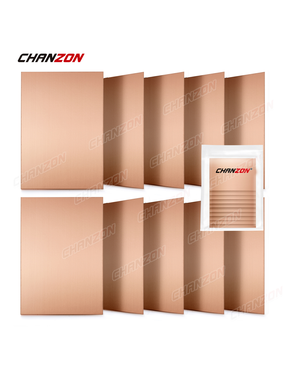 10 Pcs Single Sided Copper Clad Laminate Pcb 7X10cm Copper Plated Universal Circuit Prototype Board Fr4 For Etching Diy front-0