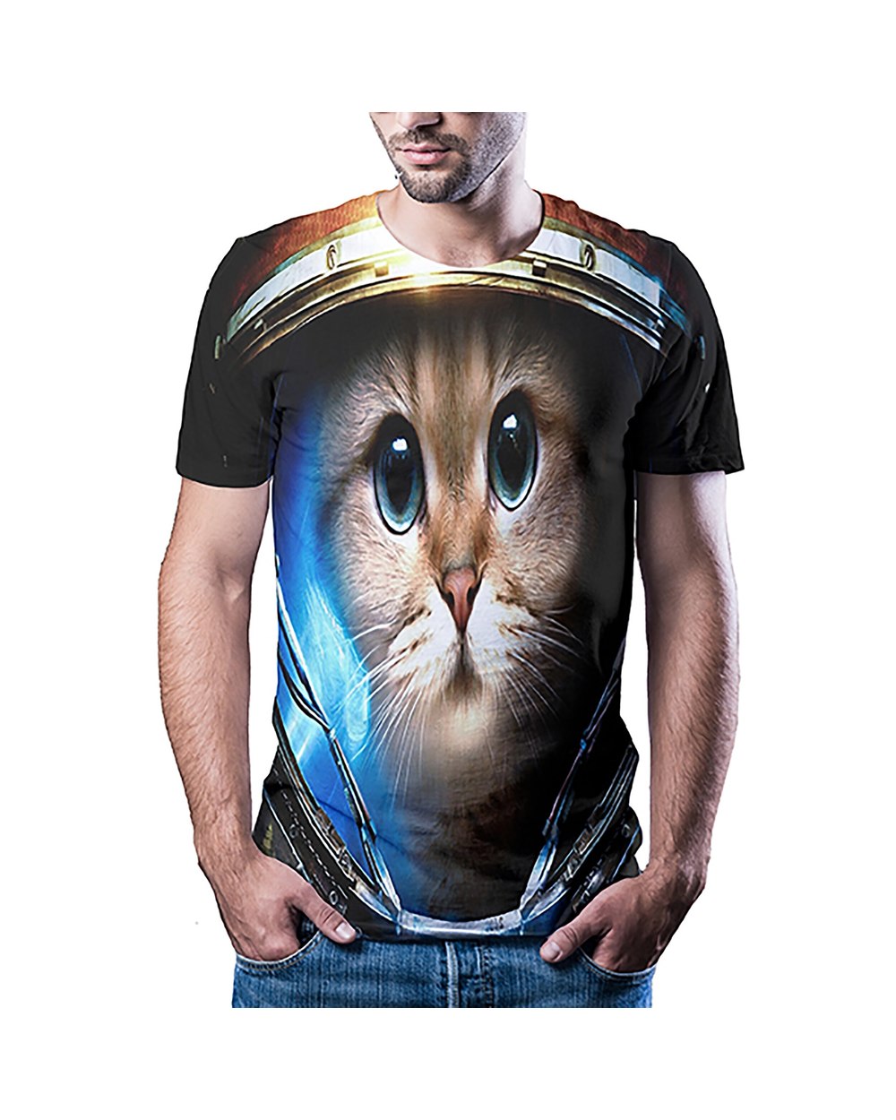 2022 summer men's fashion short sleeveT-shirt printed casual T-shirt front-1