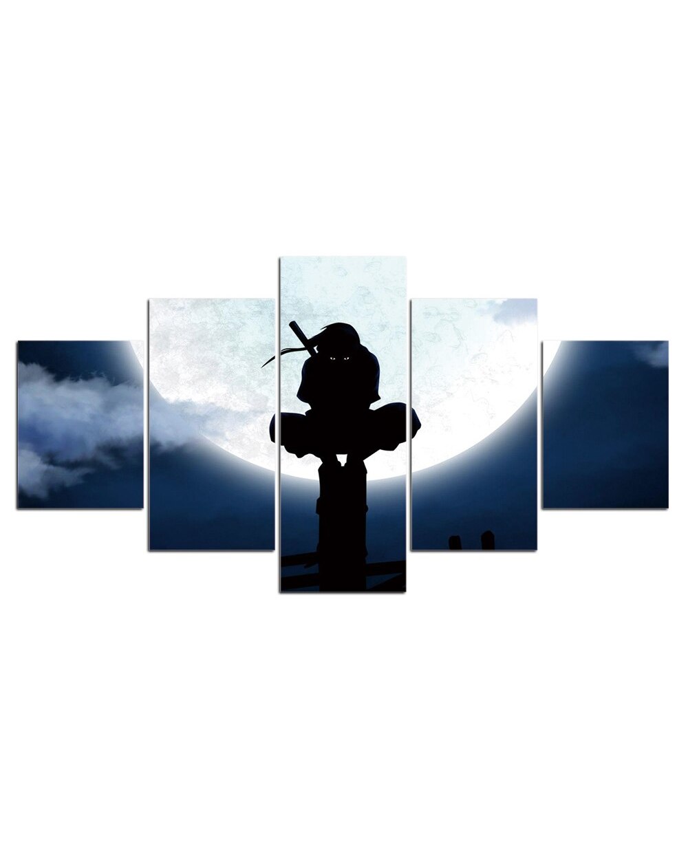Comic and Anime Character Picture Print Anime 5 Panel Canvas Art Wall Decor front-2