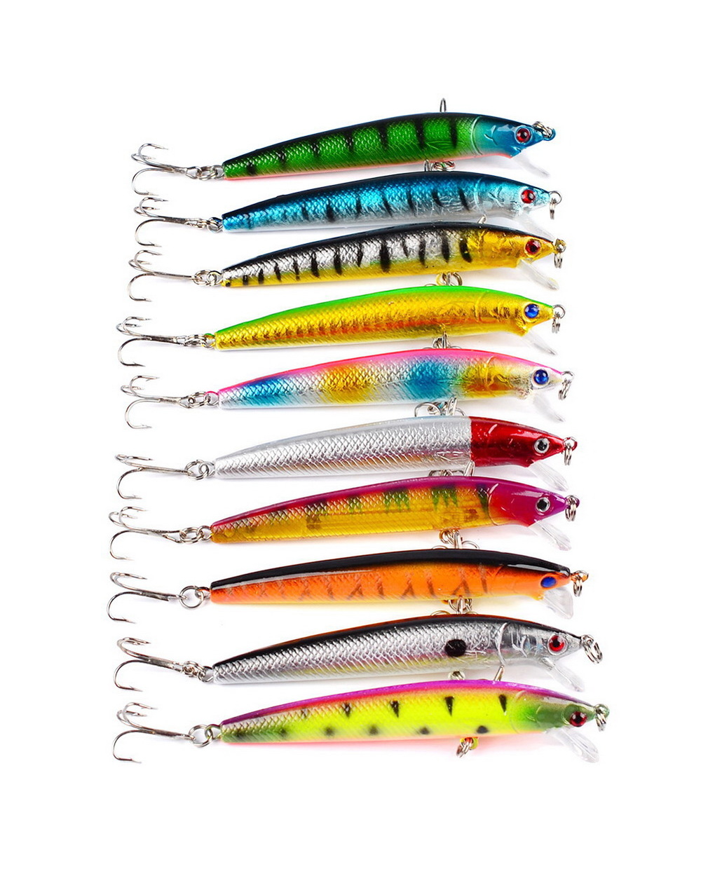 Fishing Lures Crankbait 95Mm 8.5G With Treble Hook Wobbler Artificial Pic Swimbait Black Min Lure For Fishing Gear front-4