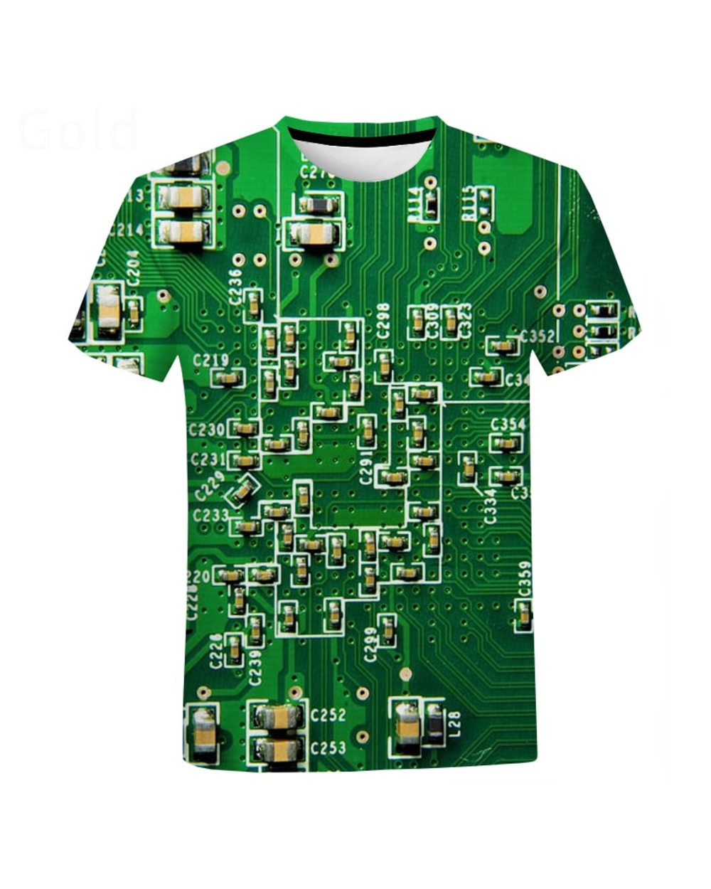 Electronic Chip Hip Hop T Shirt Men Women 3D Machine Print T-shirts Harajuku Harajuku Style Summer Short Sleeve Tee Tops front-2
