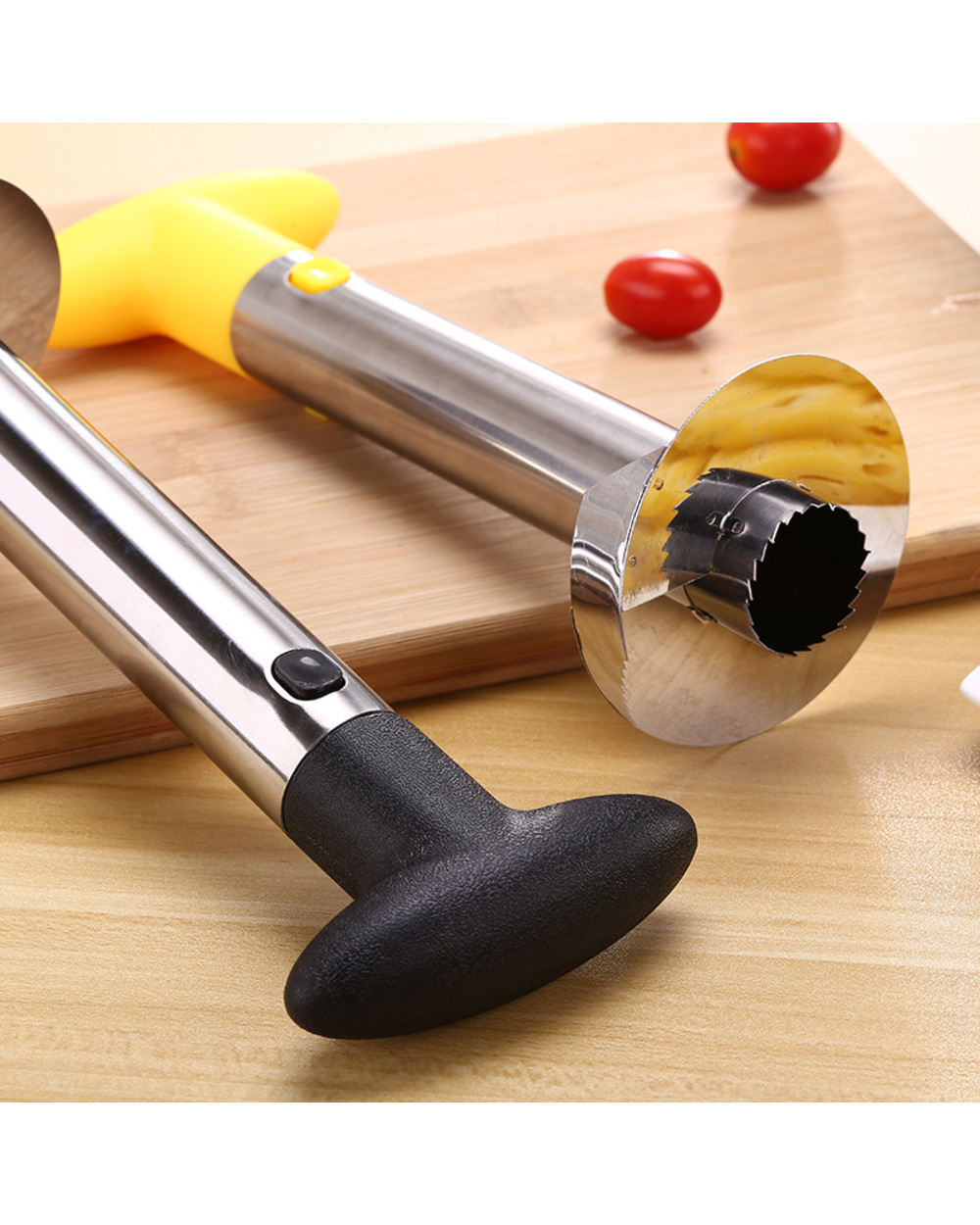 Stainless Steel Easy To Use Pine Peeler Accries Pine Slicers Fruit Cutter Corer Slicer Kitchen Tools Gadgets front-3