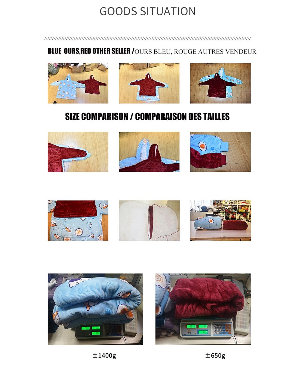 Giant TV Blanket Hoodie Women Sweatshirts Luminous Fleece Oversized Hoodie Warm Wearable Blanket with Sleeve front-4