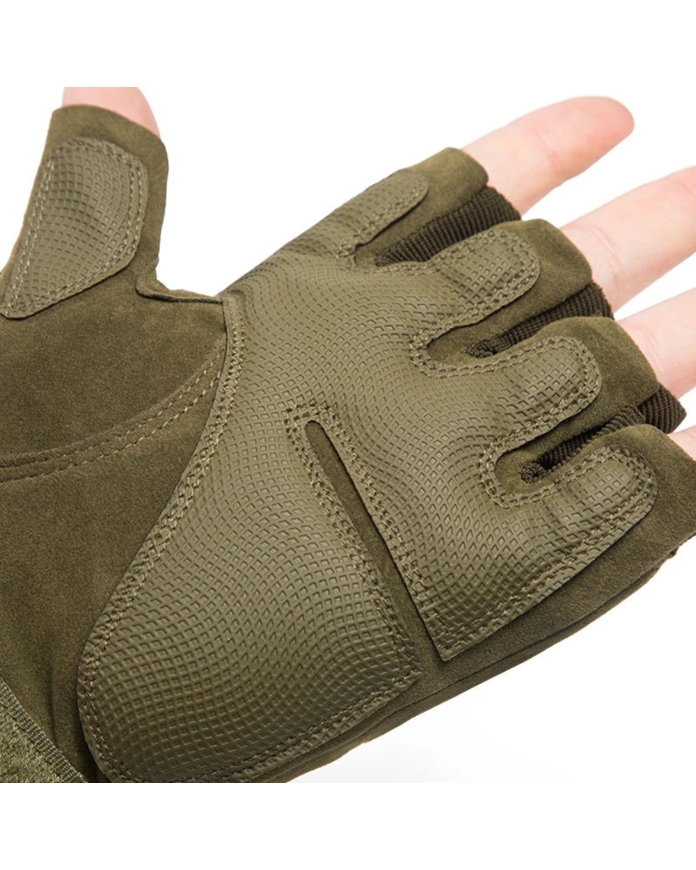 Army Military Tactical Gloves Winter Full Finger Fingerless Gloves Knuckles Protective Military Hunting Shooting Cyclin front-5