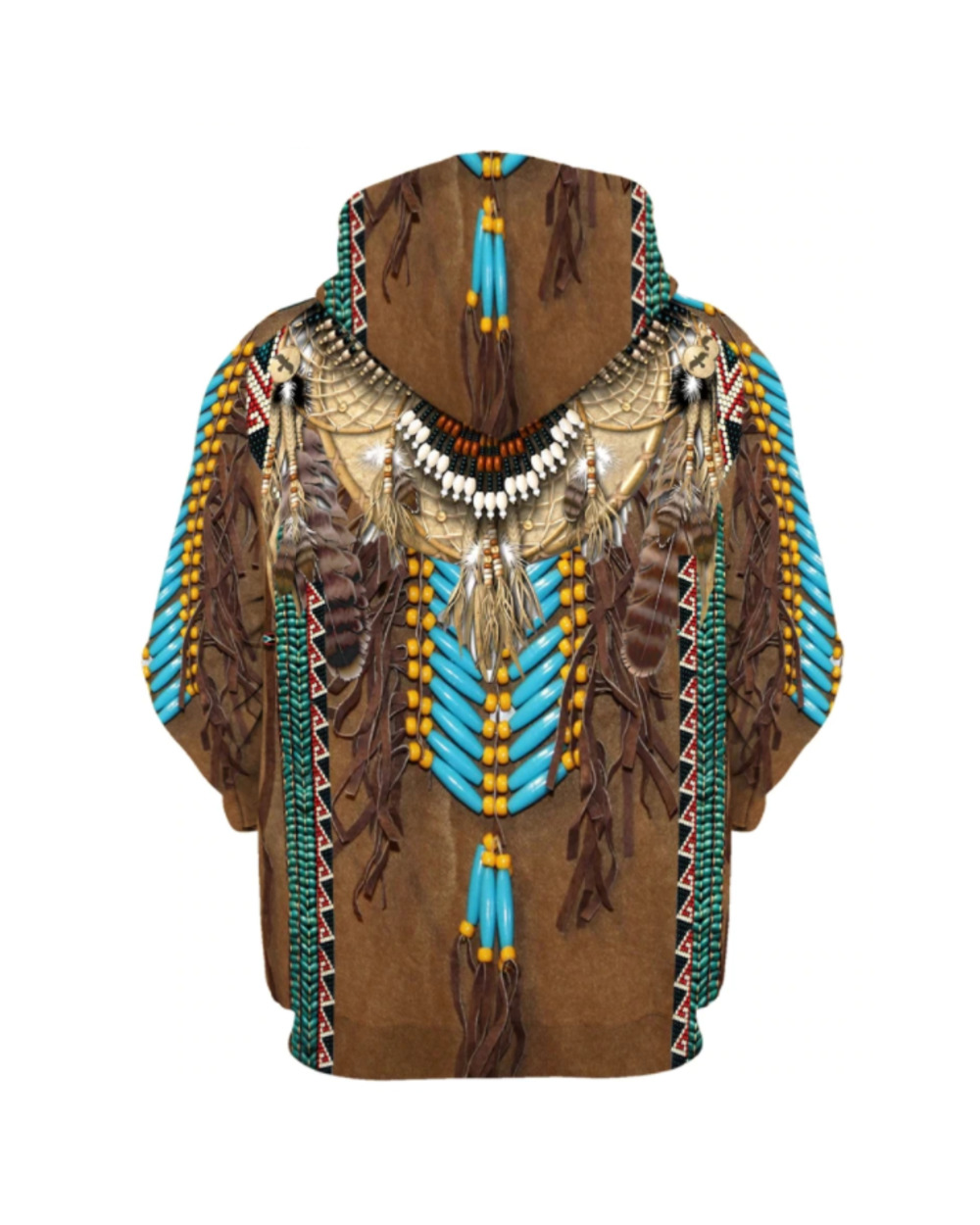New Fashion Bohemia style Hoodie Native Fringed Motifs 3D Print Hoodies VG06 front-1