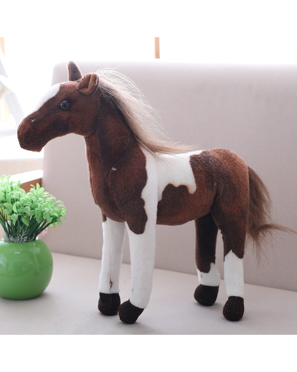 Mascot Horse Pony Doll Child Zodiac Doll Decoration Birthday Gift For Boy School toys front-5