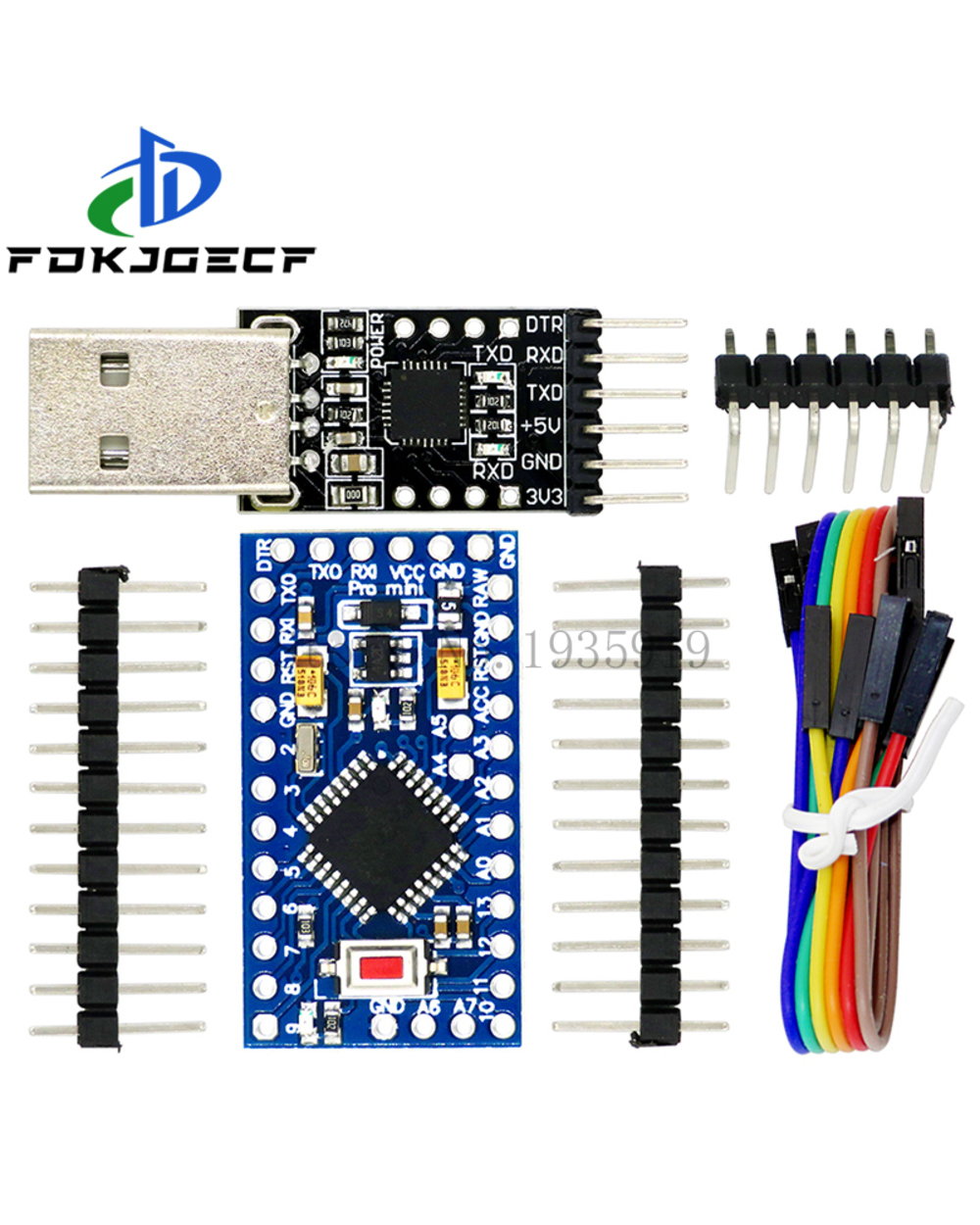 1Pcs 6Pin Cp2102 Usb 2.0 To Ttl Uart Module + 1Pcs Pro Mini Module Atmega328 5V 16M For Arduino Compatible With Nano front-0