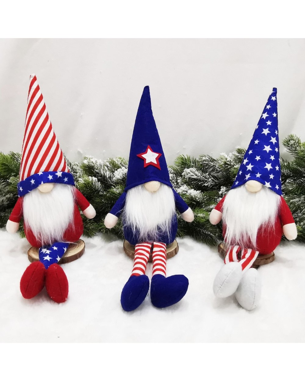 2022 Christmas American Independence Day Faceless Gnome Santa Tulip Rudolph Doll For Home Gifts Ornaments Party Supplies front-1