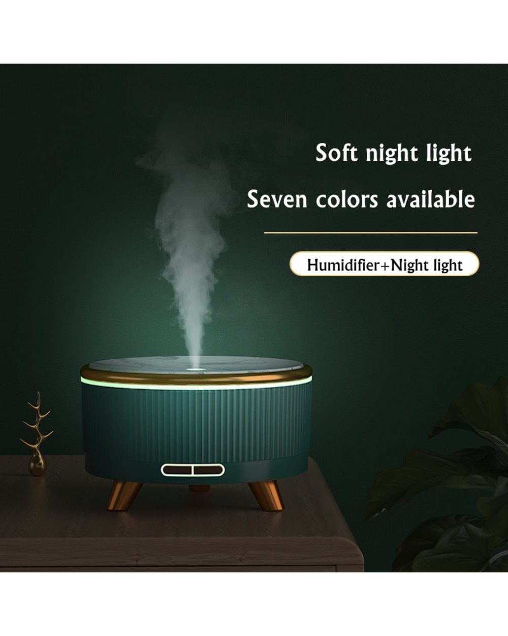 500Ml Electric Aroma Diffuser Ultrasonic Air Humidifier Purifier With 7 Color Light For Home Room Essential Oil Diffuse front-2