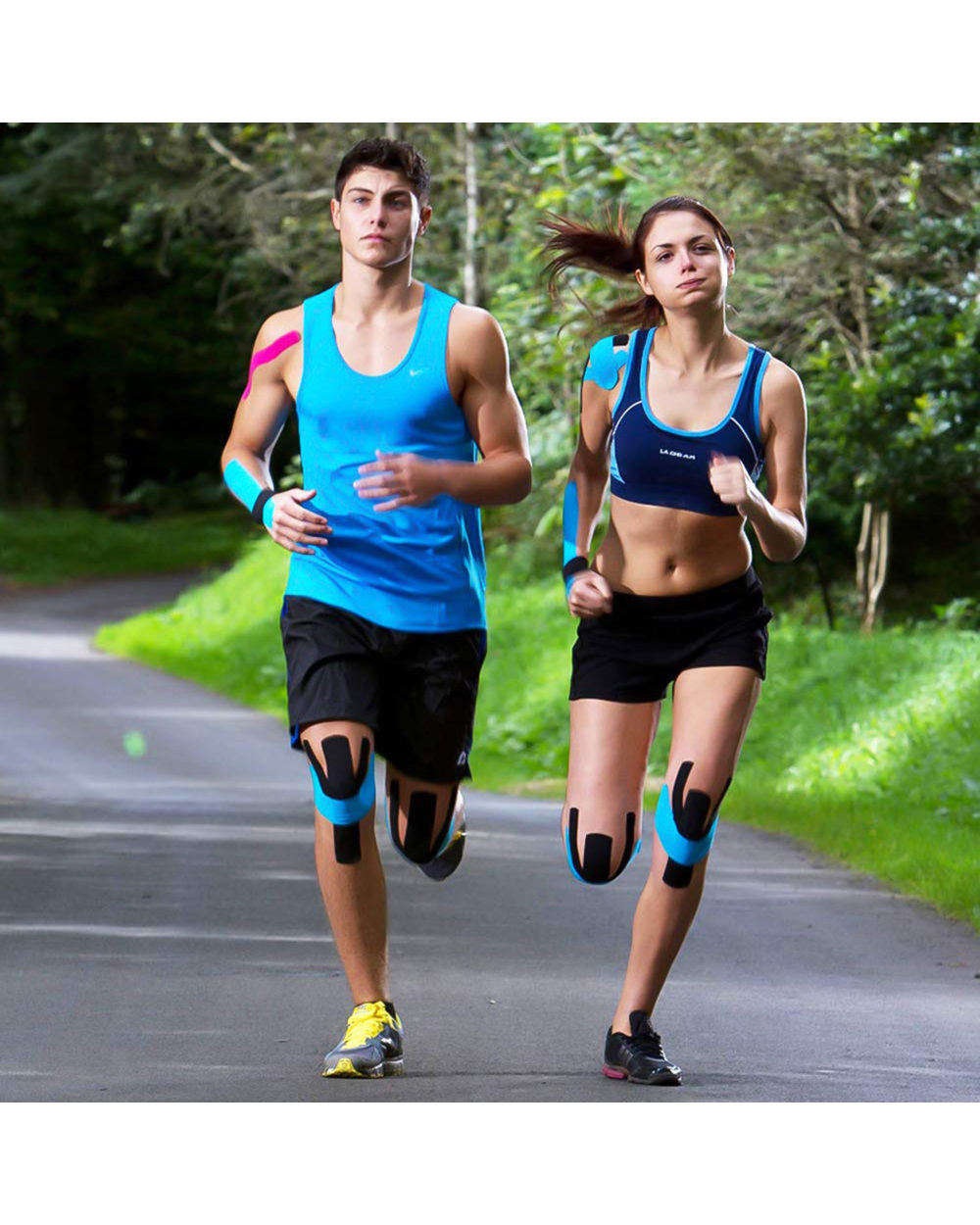 Worthwhile Kinesiology Tape Athletic Recovery Eic Tape Kneepad Muscle Pain Relief Knee Pads Support For Gym Fitness Ban front-5