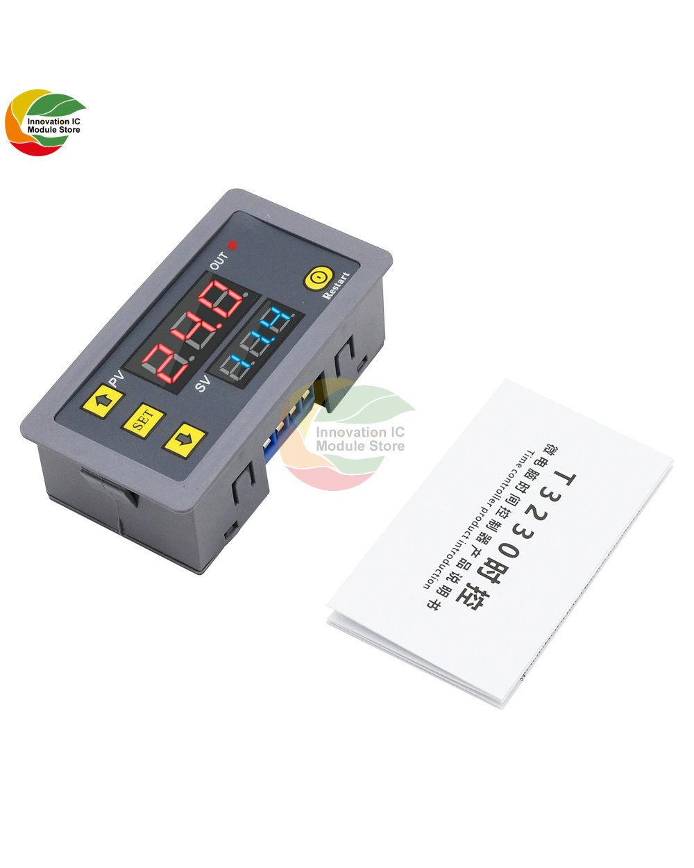 T3230 110V 220V 12V 24V Digital Time Delay Relay Led Display Cycle Timer Control Switch Adjustable Timing Relay Time De front-3