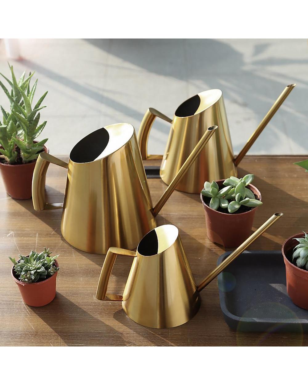 Stainless Steel Watering Pot Gardening Potted Small Watering Can Use Handle Perfect For Watering Plants Flower Garden T front-0