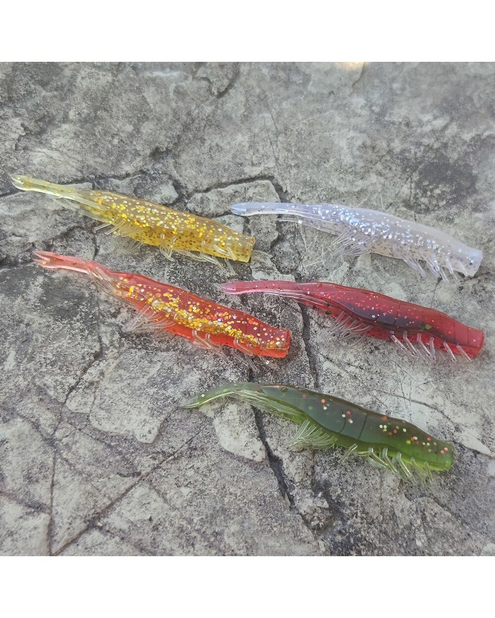 HAIMALUO Silicone Bait Soft Lures Pike Fishing Lure Biting Shrimp Carp