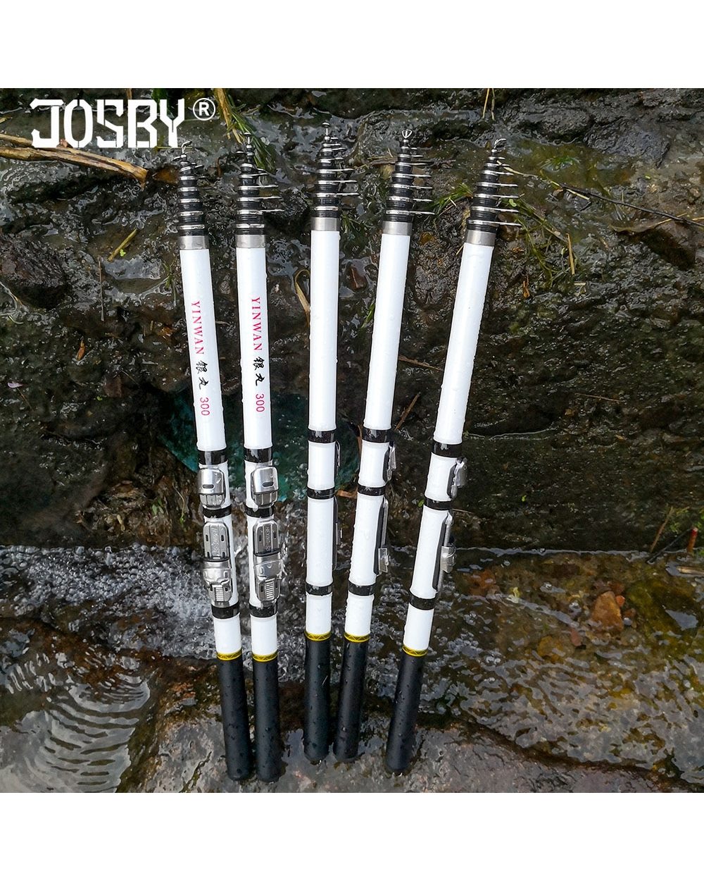 Telescopic Rock Fishing Rod Spinning fly Carp Feeder carbon fiber front-2