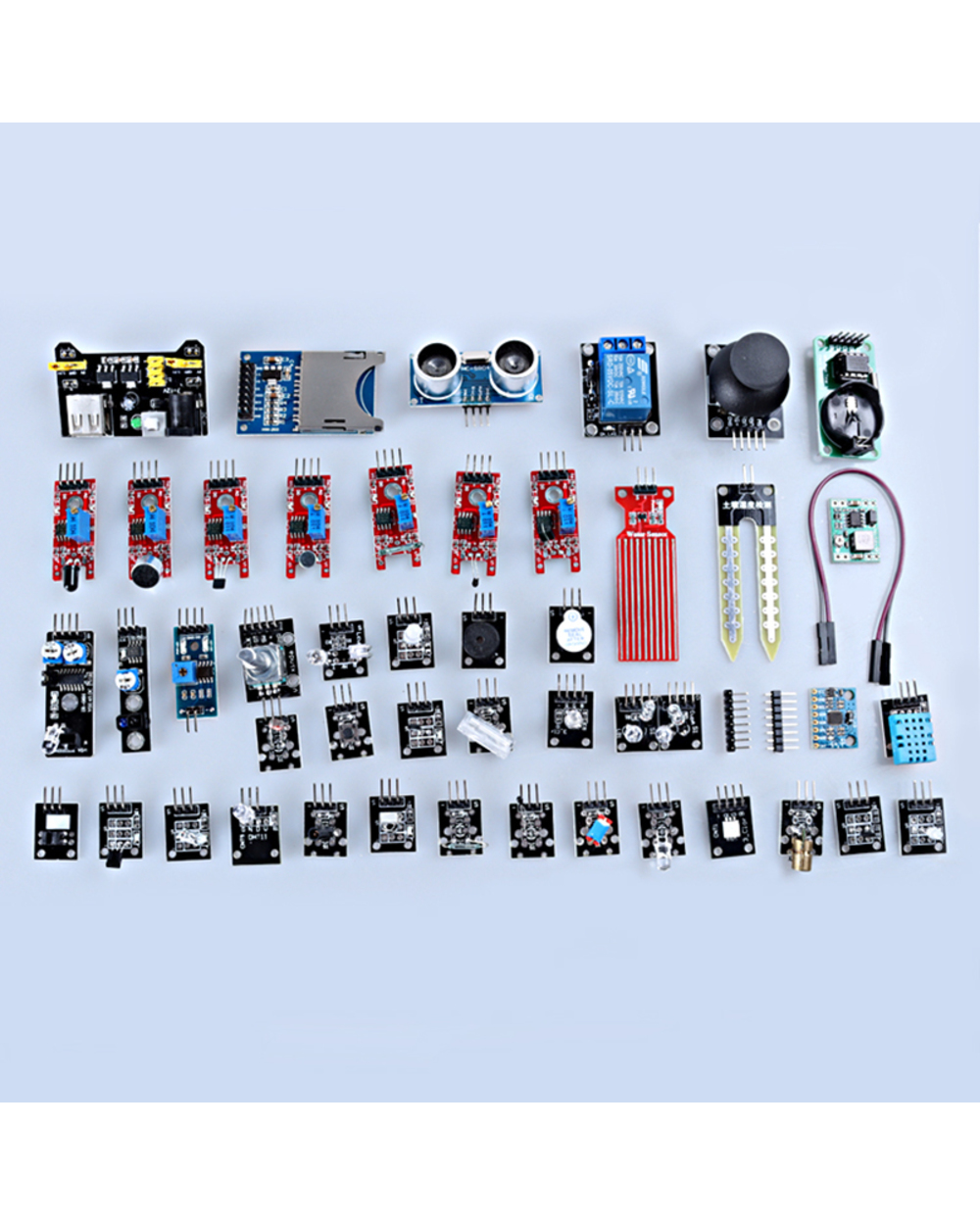 Zhiyitech Electronics Sensor Kit For Arduino Project Diy Building Starter Kit 45Pcs In 1 front-2