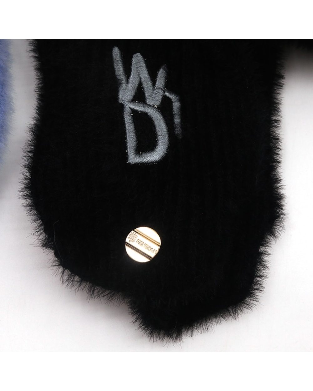 Women Wool Knitted Hat Ski Hat Sets For Female Windproof Winter Outdoor Knit Warm Thick Siamese Scarf Collar Warm Hat G front-5