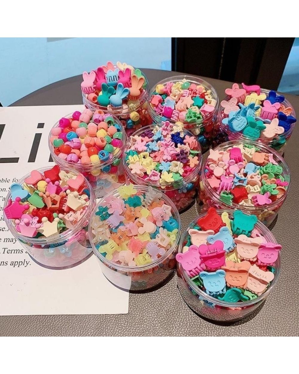 Set Girls Colorful Flower Mini Hair Claws Kids Sweet Hairpins Children Hair Accessories Cute Hair Clip front-4