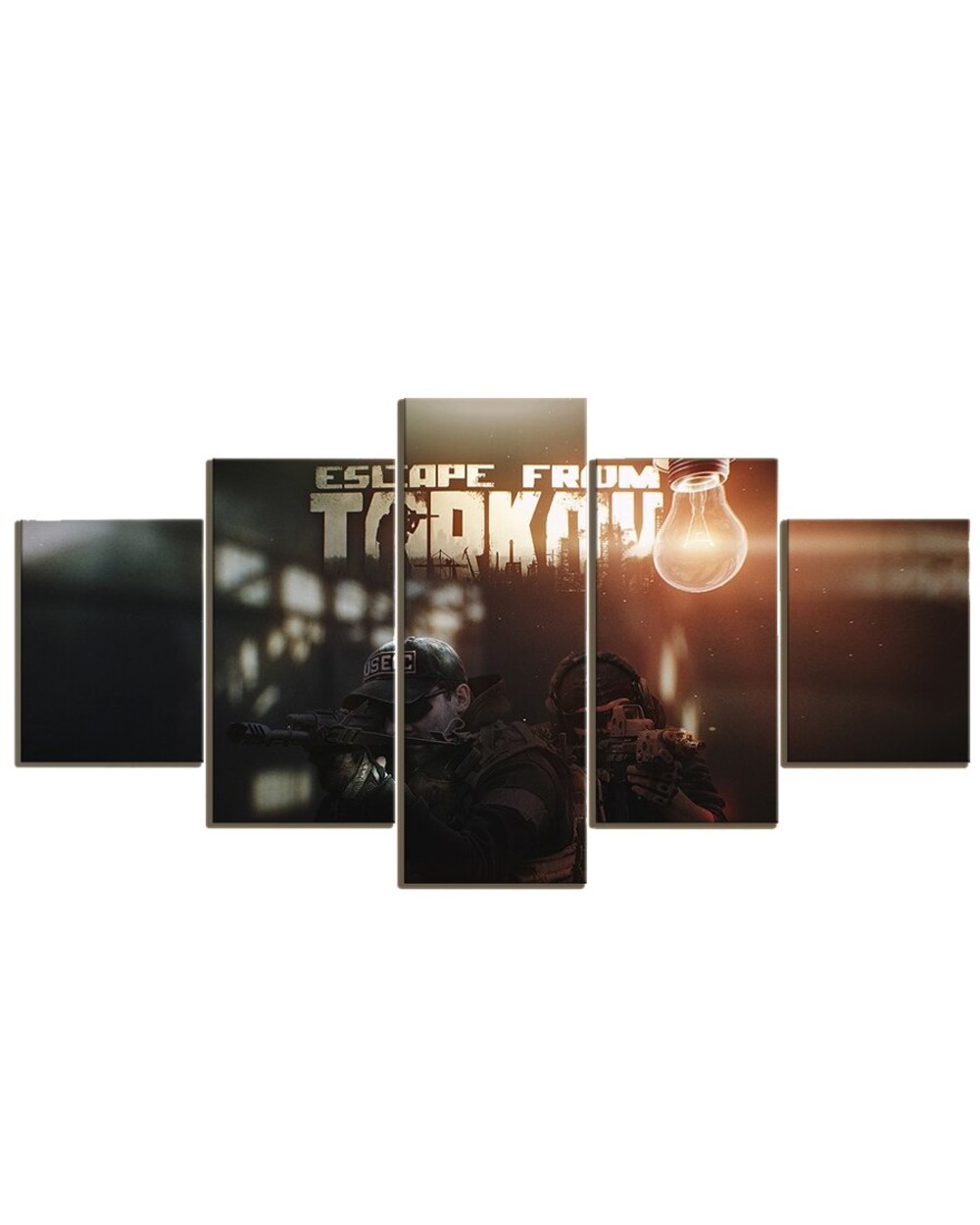 New Fashion Office Mural Poster Escape From Tarkov Video Picture Print Game 5 Panel Canvas Art Wall Decor front-2
