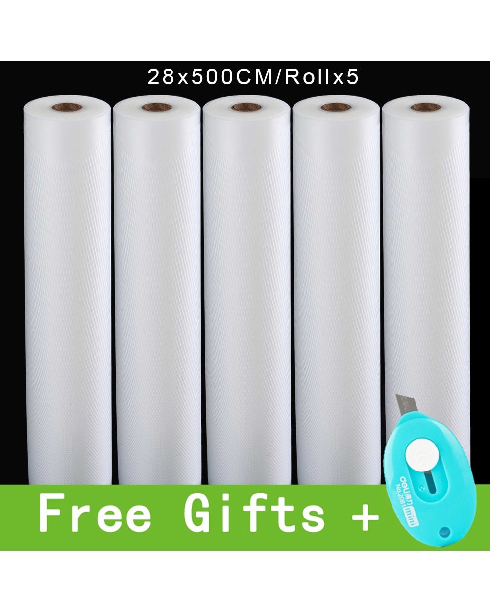 Kitchen Food Vacuum Bag Storage Bags For Vacuum Sealer Vacuum Packaging Rolls 12/15/20/25/28Cm front-0
