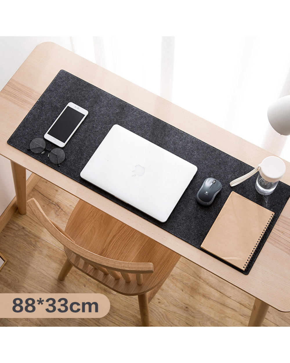 Large Office Computer Desk Mat Table Keyboard Mouse Pad Wool Felt Laptop Cushion Desk Non-Slip Mat Gamer Mousepad Mat front-1