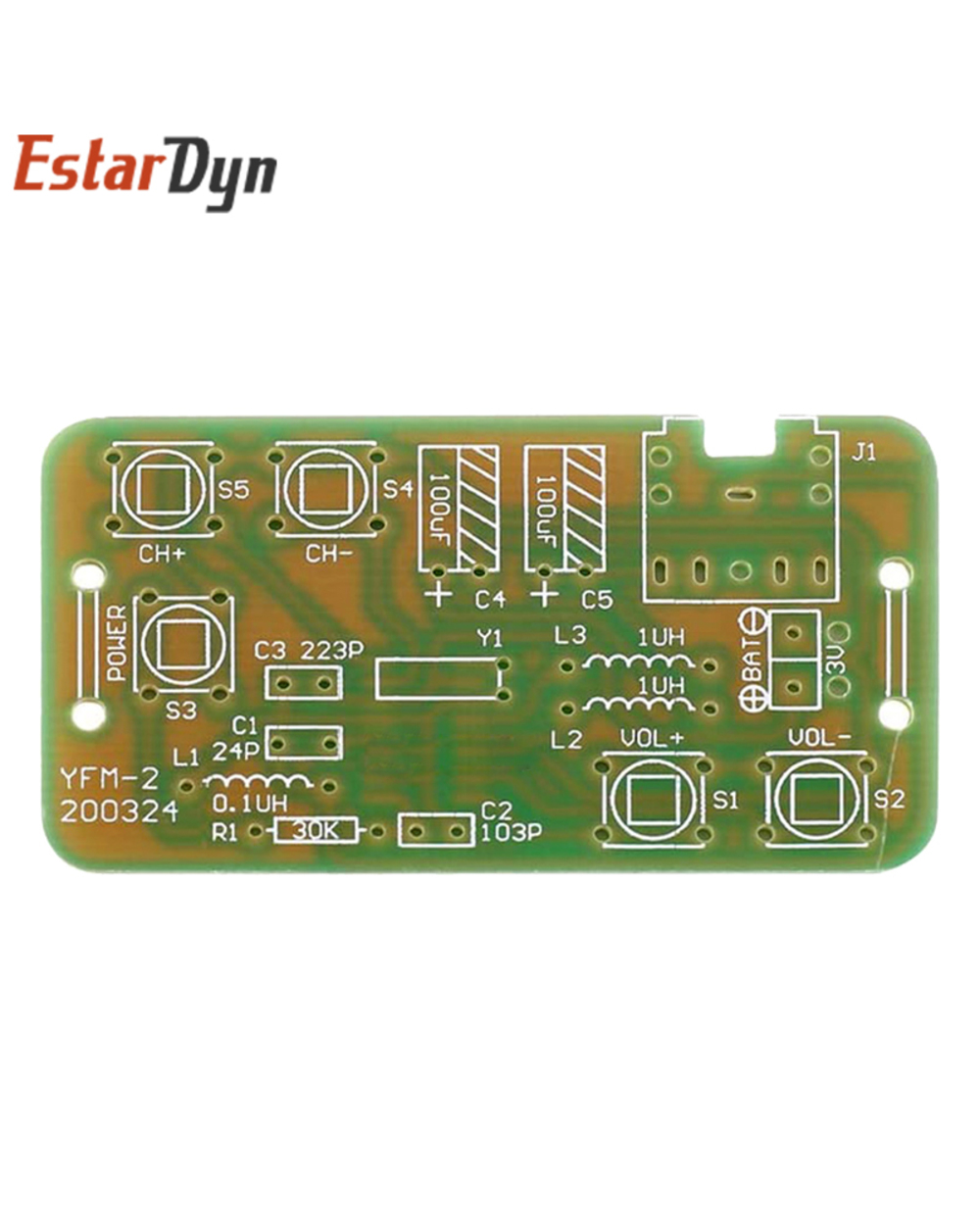 76-108Mhz Fm Stereo Radio Diy Kit Wireless Fm Receiver Module Frequency Modulation Electronics Soldering Practice Proje front-3